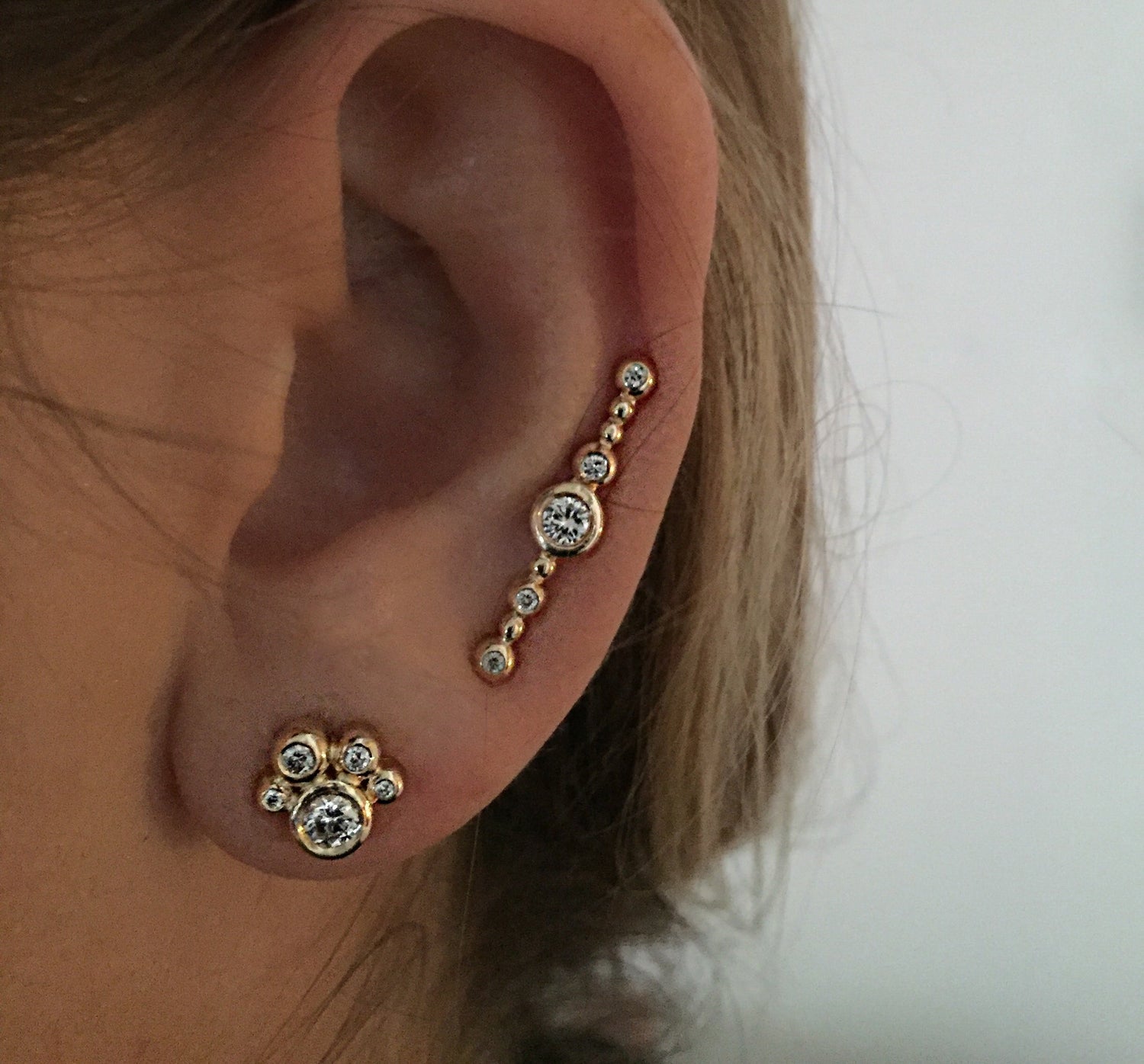 Diamond Bubble Stud