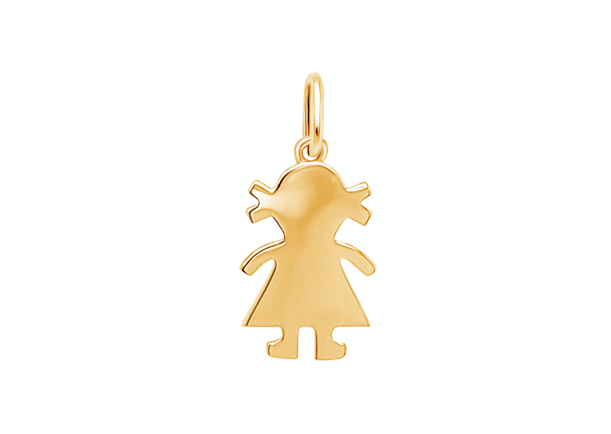 Pendant 14k Gold Small Girl