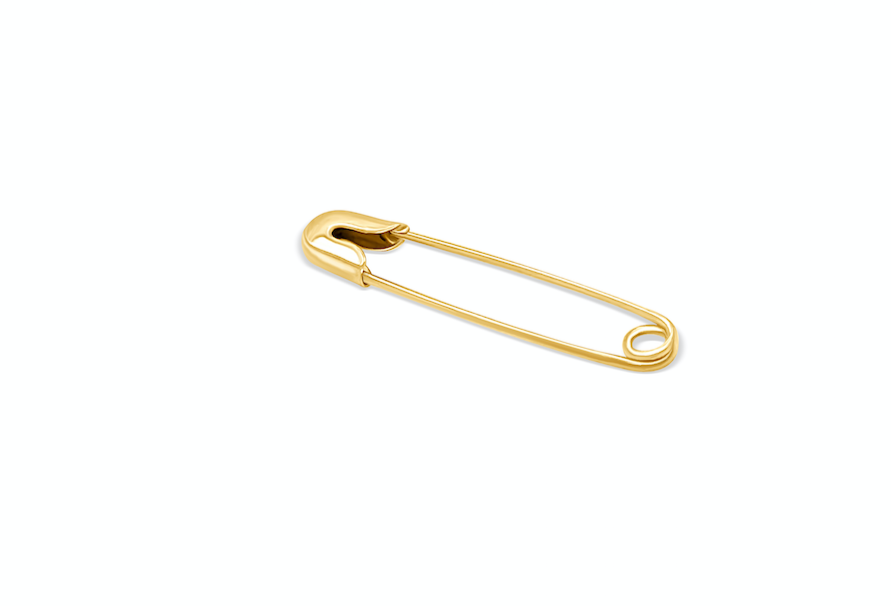 Kids 14k Gold Solid Safety Pin