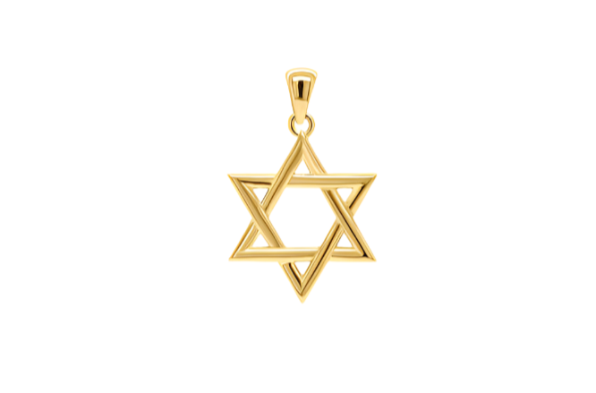 Pendant 14kt Yellow Gold Star of David