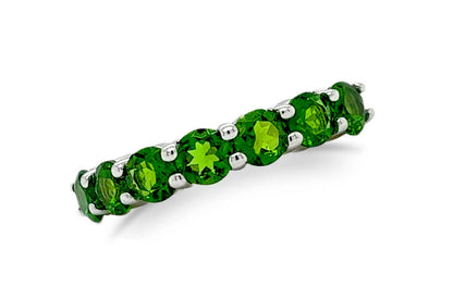 Ring 18kt Gold &amp; Chrome Diopside Band