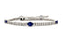 Bracelet 14kt Gold Oval Blue Sapphires & Diamonds Tennis - Diamond Tales Fine Jewelry