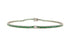 Bracelet 14kt Gold Tennis Emeralds & Center Diamond - Diamond Tales Fine Jewelry