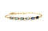 Bracelet 18kt Gold Oval Insignia Gemstones & Paperclip - Diamond Tales Fine Jewelry