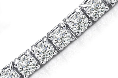 Bracelet 18kt White Gold Tennis with 71 Diamonds - Diamond Tales Fine Jewelry