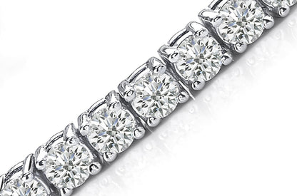 Bracelet Perpetual Tennis 18kt White Gold &amp; 48 Diamonds - Diamond Tales Fine Jewelry