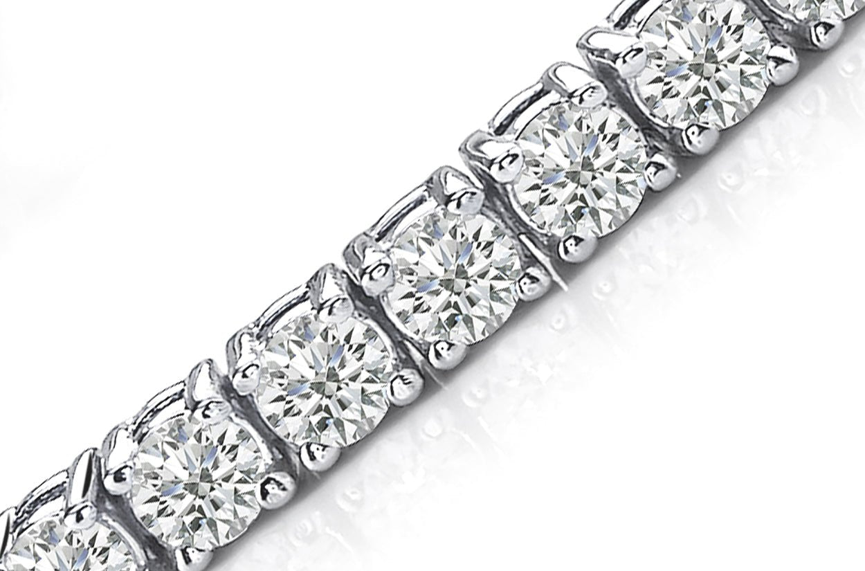 Bracelet Perpetual Tennis 18kt White Gold &amp; 59 Diamonds - Albert Hern Fine Jewelry