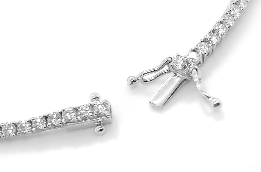 Bracelet Perpetual Tennis 18kt White Gold &amp; 86 Diamonds - Diamond Tales Fine Jewelry
