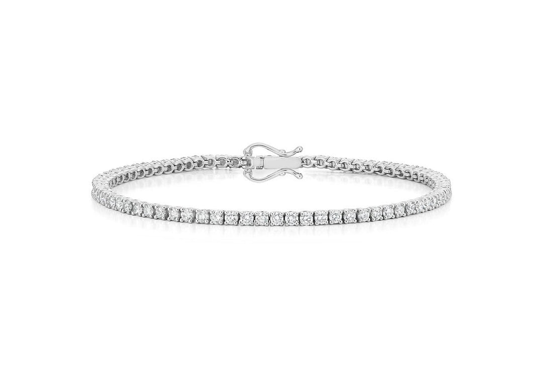 Bracelet Perpetual Tennis 18kt White Gold &amp; 86 Diamonds - Diamond Tales Fine Jewelry