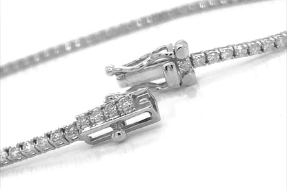 Bracelet Tennis 14kt White Gold &amp; 90 Diamonds - Diamond Tales Fine Jewelry