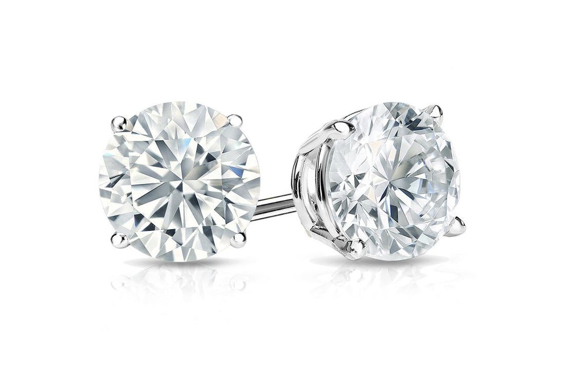 Earrings 0.22 cts Natural Round Diamonds H VS 18kt Gold Studs | Diamond Tales Fine Jewelry