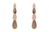 Earrings 14kt Gold Mother of Pearls & Diamonds Pears Drop - Diamond Tales Fine Jewelry