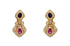 Earrings 18kt Gold Classic Sapphires & Diamonds - Diamond Tales Fine Jewelry