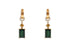 Earrings 18kt Gold Detachable Green Tourmalines Sapphires & Diamonds - Diamond Tales Fine Jewelry