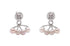 Earrings 18kt Gold Jacket Pearls and Diamonds - Diamond Tales Fine Jewelry