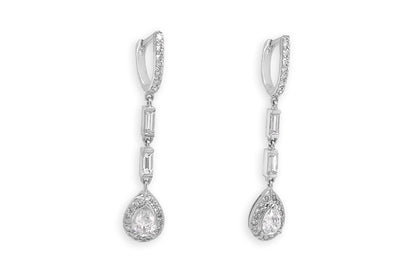 Earrings 18kt Gold Romantic Dangle with Diamonds - Diamond Tales Fine Jewelry