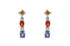 Earrings 18kt Gold Sapphires & Diamonds Drops - Diamond Tales Fine Jewelry