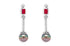 Earrings 18kt Gold Tahití Pearls with Rubies & Diamonds studs - Diamond Tales Fine Jewelry