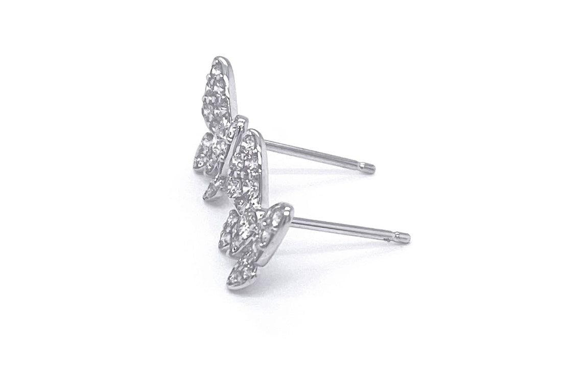 Earrings Butterfly 18kt Gold &amp; Diamonds - Diamond Tales Fine Jewelry