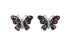 Earrings Butterfly 18kt Gold & Multicolor Sapphires - Diamond Tales Fine Jewelry