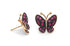 Earrings Butterfly Pink Sapphire in 18kt Gold - Diamond Tales Fine Jewelry