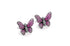 Earrings Butterfly Sapphire & Diamonds in 18kt Gold - Diamond Tales Fine Jewelry