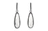 Earrings Clear Quartz & Black Diamonds - Diamond Tales Fine Jewelry