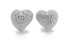 Earrings Clip Heart Shape 18kt Gold & Diamonds - Diamond Tales Fine Jewelry