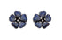 Earrings Flowers with Blue Sapphires Degrade & Diamonds - Diamond Tales Fine Jewelry