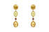 Earrings Lemon Citrine & Ruby Cabochon - Diamond Tales Fine Jewelry