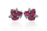 Earrings Small Flower Gemstones & Diamonds - Diamond Tales Fine Jewelry