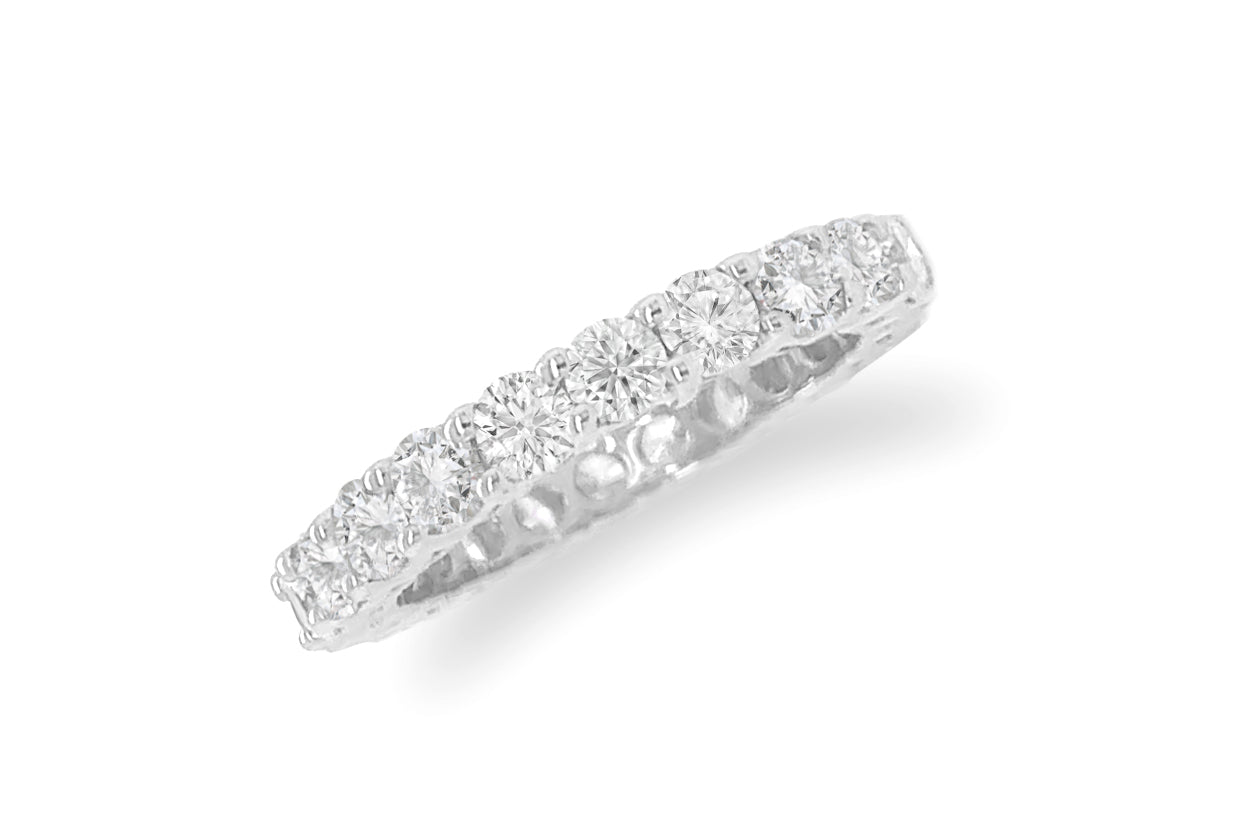 Eternity Ring White Gold with 23 Diamonds 1.84 cts - Diamond Tales Fine Jewelry