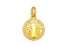 Medal 18kt Solid Gold Saint Benedict Pendant - Diamond Tales Fine Jewelry