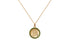Medal Divine Shepherdes | Divina Pastora Gold & Green Garnets - Diamond Tales Fine Jewelry