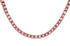 Necklace 14kt Gold Round Pink Sapphires & Diamonds Tennis - Diamond Tales Fine Jewelry