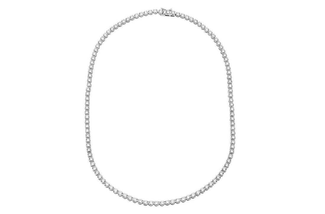 Necklace 18kt Gold Round Diamonds Tennis 2.42 cts - Diamond Tales Fine Jewelry