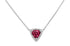 Necklace 18kt Gold Trillion cut Tourmaline & Pave Diamonds - Diamond Tales Fine Jewelry