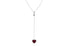 Necklace 18kt Gold Y style with Ruby Heart & Diamonds - Diamond Tales Fine Jewelry