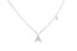 Necklace Initial Letter A White Gold with Diamond - Diamond Tales Fine Jewelry