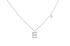 Necklace Initial Letter E White Gold with Diamond - Diamond Tales Fine Jewelry