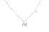 Necklace Initial Letter M White Gold with Diamond - Diamond Tales Fine Jewelry