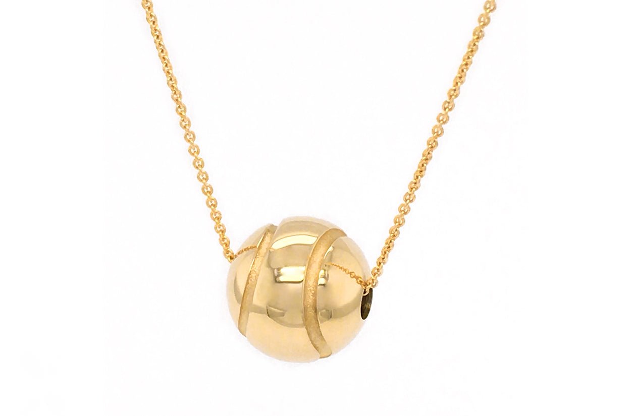 Necklace Tennis Ball 14kt Gold - Diamond Tales Fine Jewelry