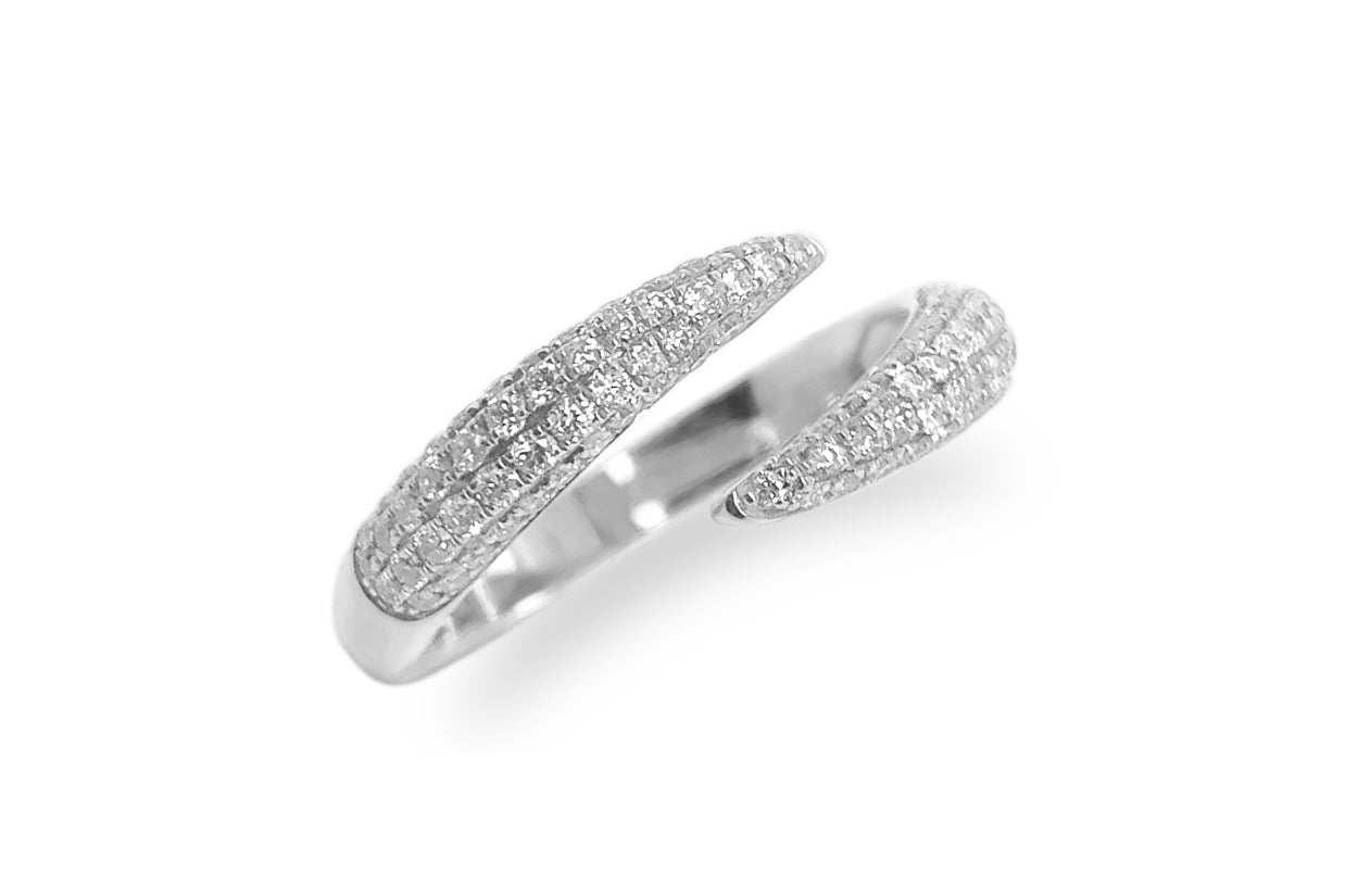 Ring 18kt Gold Claw with Diamonds - Diamond Tales Fine Jewelry