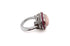 Ring 18kt White Gold Pink Quartz, Sapphires and Diamonds - Diamond Tales Fine Jewelry