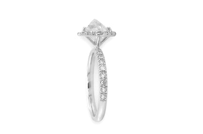 Ring 18kt White Gold &amp; Rough Diamond - Diamond Tales Fine Jewelry