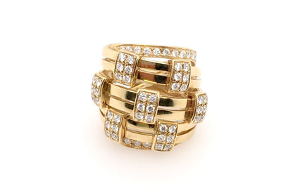 Ring Staking Gold with Diamonds - Diamond Tales Fine Jewelry