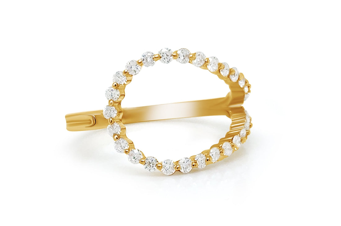 Ring 14k Yellow Gold and Diamonds